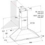 Refurbished Hotpoint PHPN95FLMX 90cm Chimney Cooker Hood
