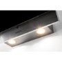Hotpoint 60cm Angled Cooker Hood - Black Glass & Stainless Steel