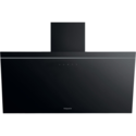 Hotpoint 80cm Angled Chimney Cooker Hood - Black