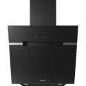 PHVS61FLTDPK Hotpoint 60cm Angled Chimney Cooker Hood - Black