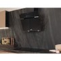 Hotpoint 60cm Angled Chimney Cooker Hood - Black