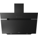 Hotpoint 90cm Angled Chimney Cooker Hood - Black