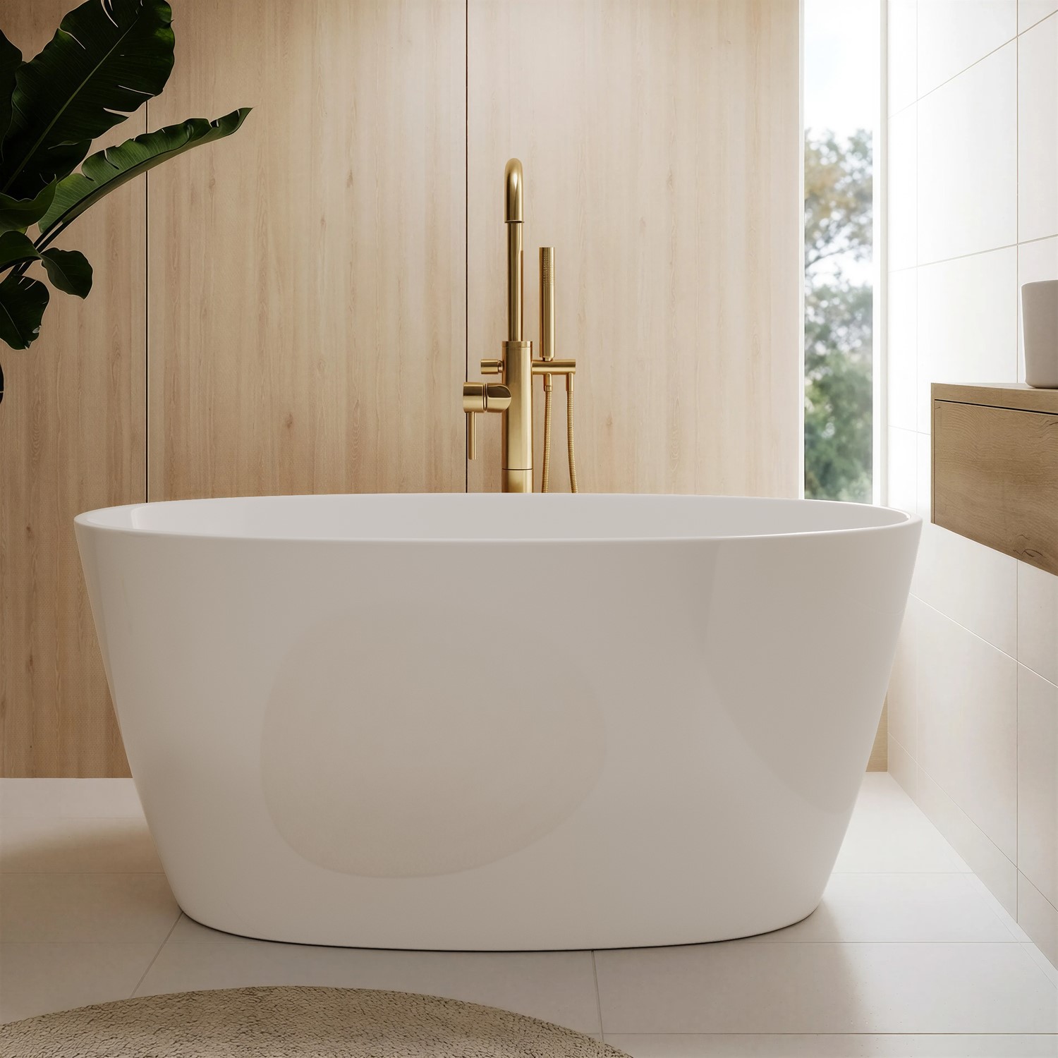 Pico Small Freestanding Double Ended Bath 1300 X 700Mm DM967T