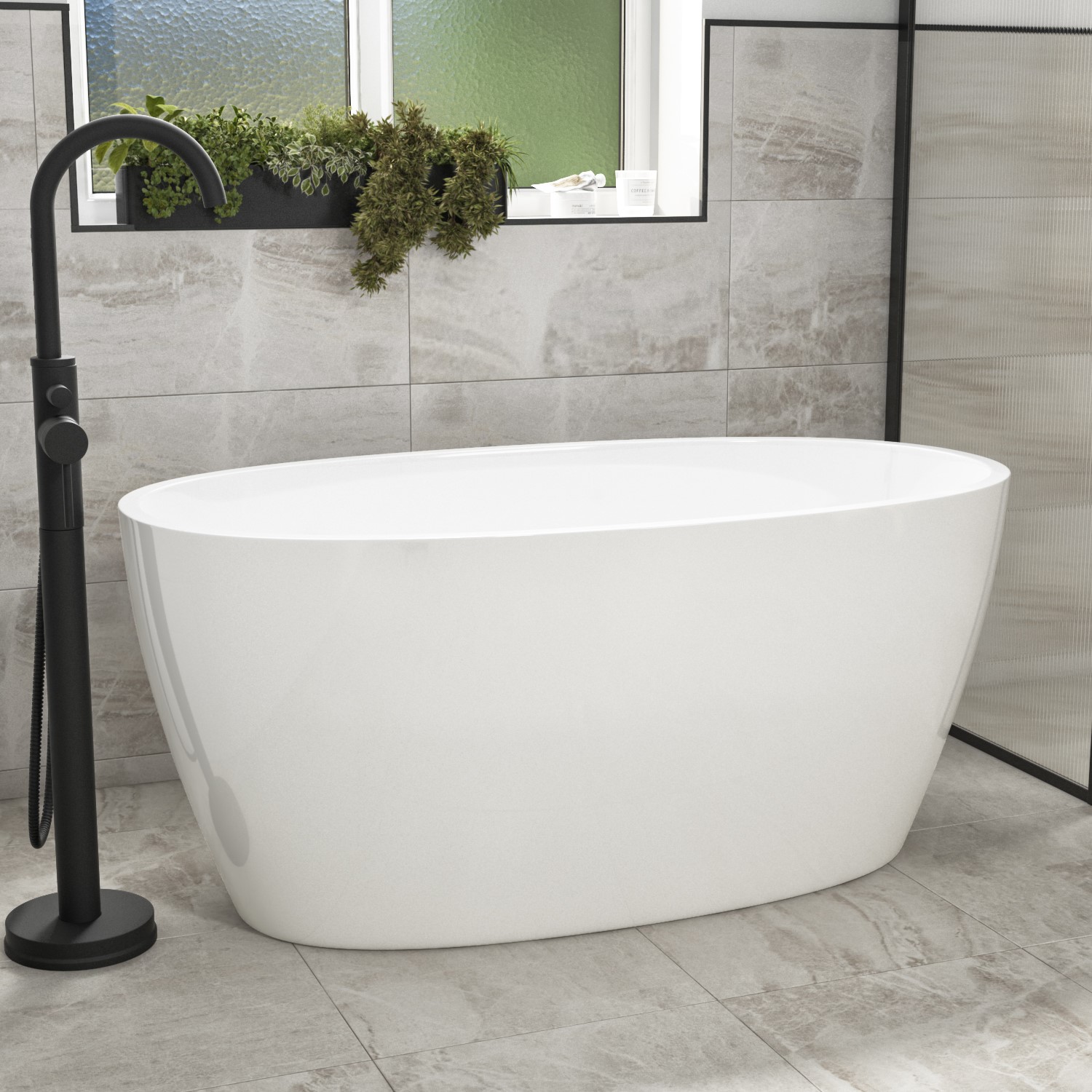 Pico Small Freestanding Double Ended Bath 1300 X 700Mm DM967T