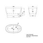 GRADE A1 - Small Freestanding Double Ended Bath 1300 x 700mm - Pico