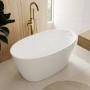 Matt White Small Freestanding Double Ended Bath 1300 x 700mm - Pico