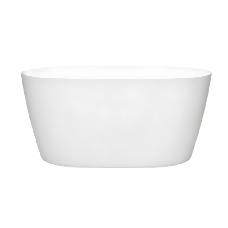 Matt White Small Freestanding Double Ended Bath 1300 x 700mm - Pico