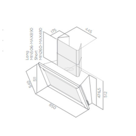 Elica PICTURE-WOOD Picture 90cm Chimney Cooker Hood Wood