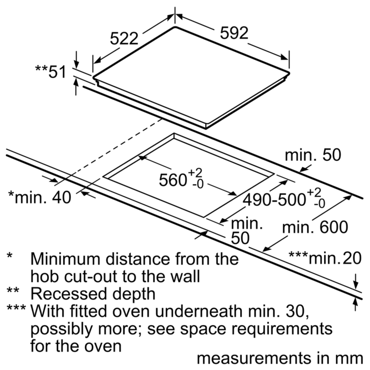 Bosch Series 4 59cm 4 Zone Induction Hob