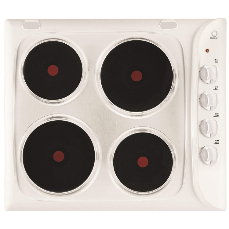 GRADE A2 - Indesit PIM604WH 60cm Four Zone Sealed Plate Hob White