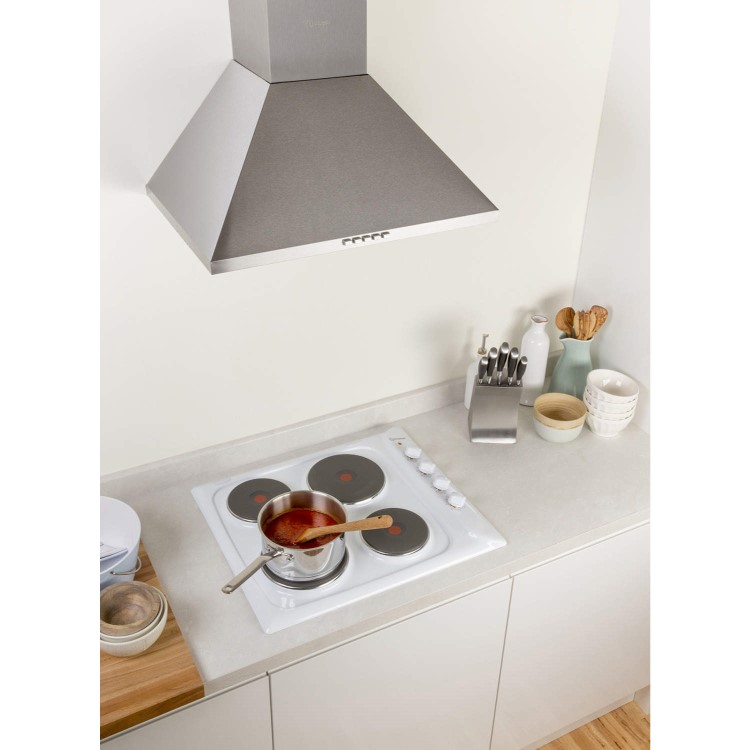 GRADE A2 - Indesit PIM604WH 60cm Four Zone Sealed Plate Hob White