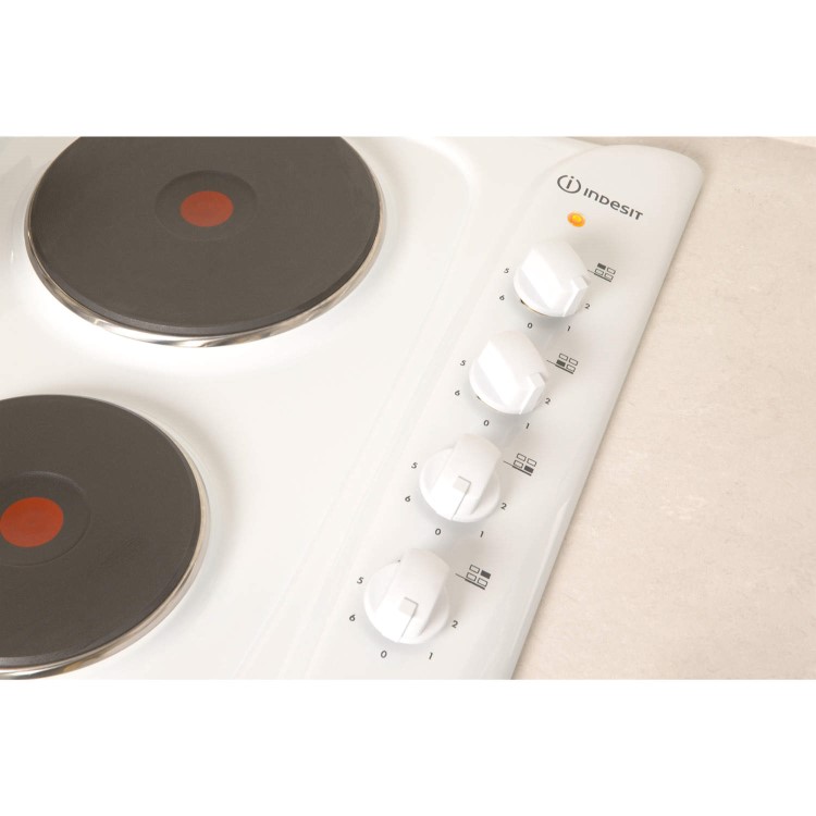 GRADE A2 - Indesit PIM604WH 60cm Four Zone Sealed Plate Hob White