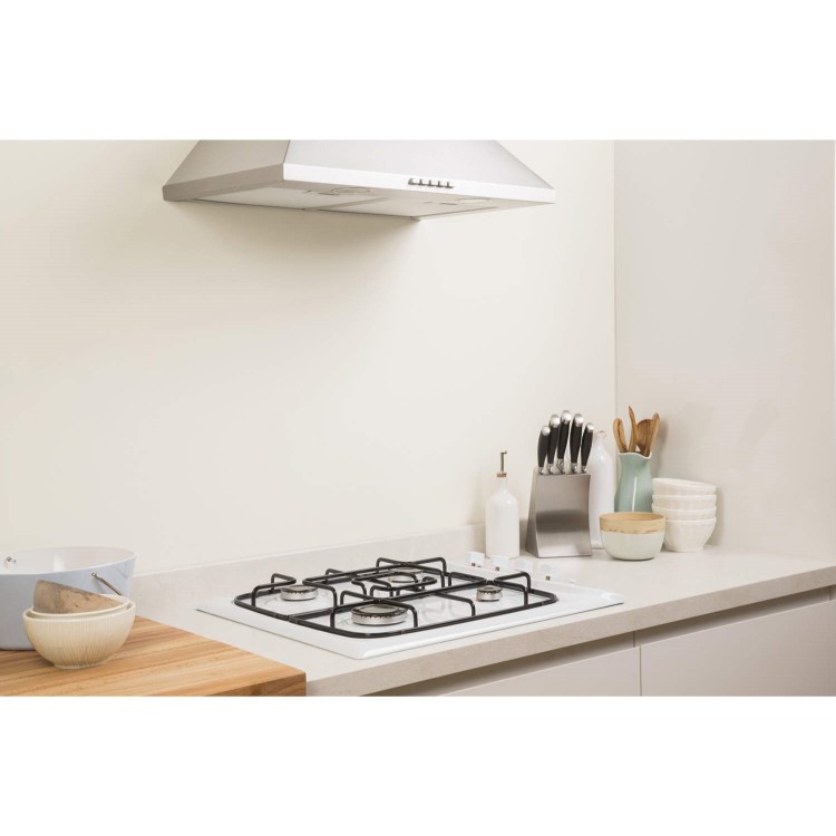 Indesit PIM640ASWH 60cm 4 Burner Gas Hob in White