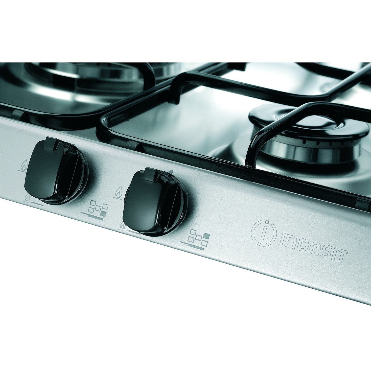 Indesit PIM750ASIX 68cm Five Burner Gas Hob Stainless Steel