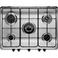 Indesit PIM750ASTIX 70cm Five Burner Gas Hob Stainless Steel