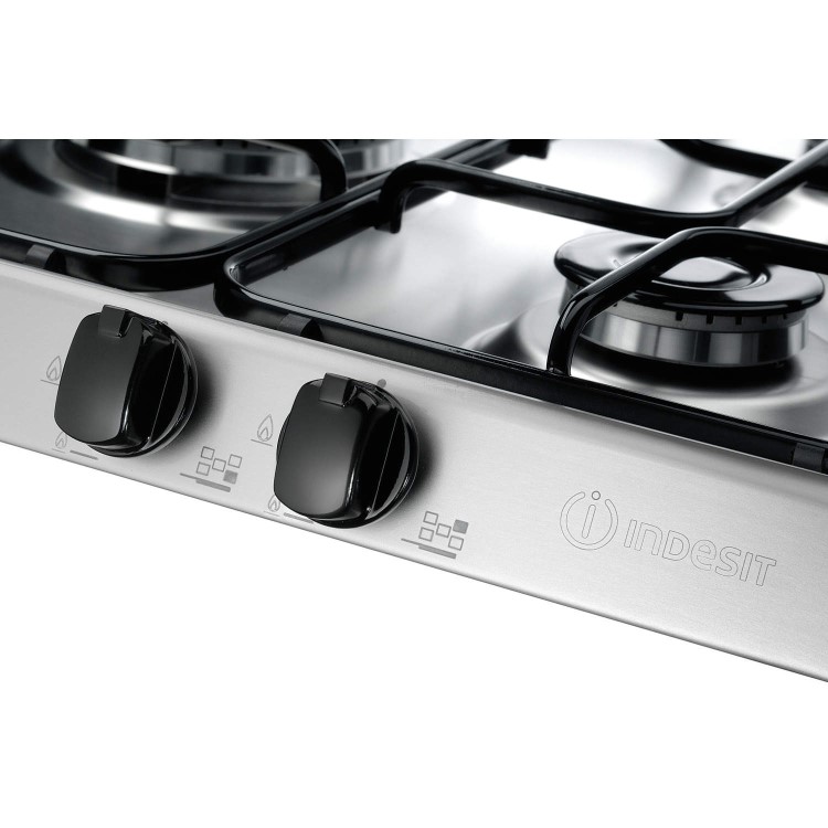 Indesit PIM750ASTIX 70cm Five Burner Gas Hob Stainless Steel