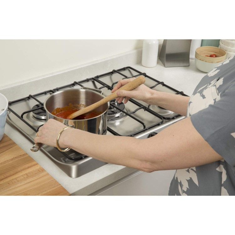 Indesit PIM750ASTIX 70cm Five Burner Gas Hob Stainless Steel