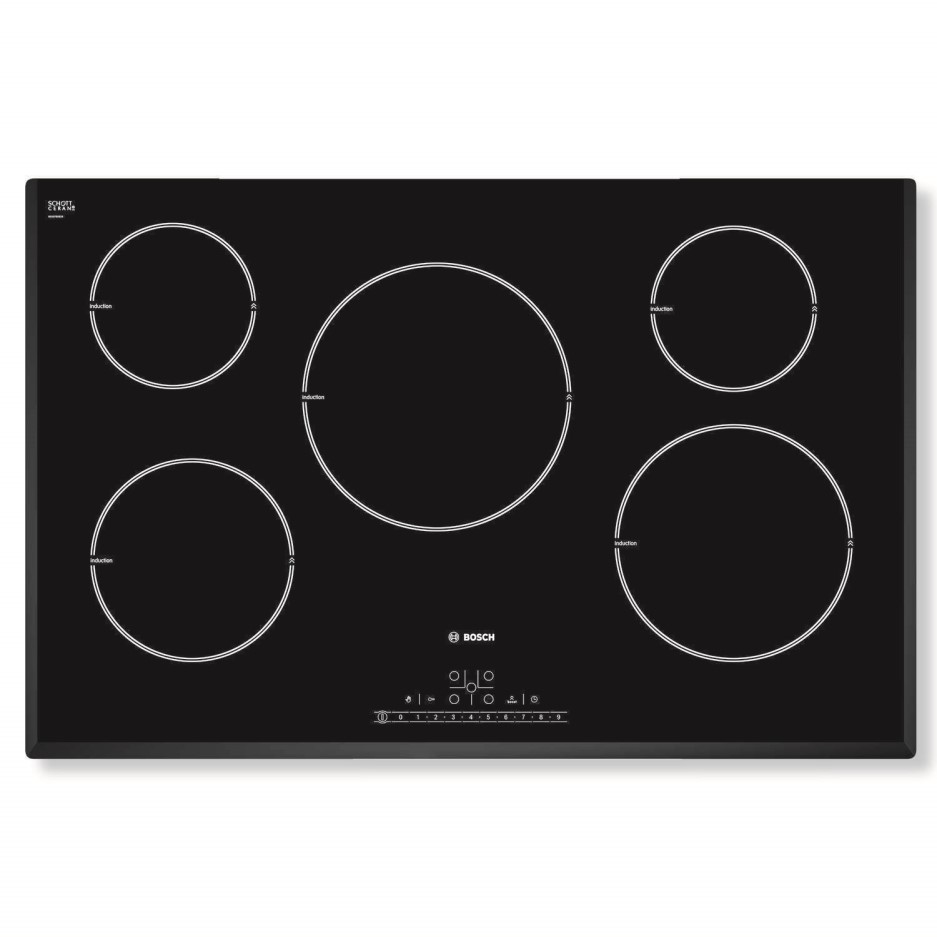 Bosch PIM851F17E DirectSelect 80.2cm Five Zone Induction Hob Black