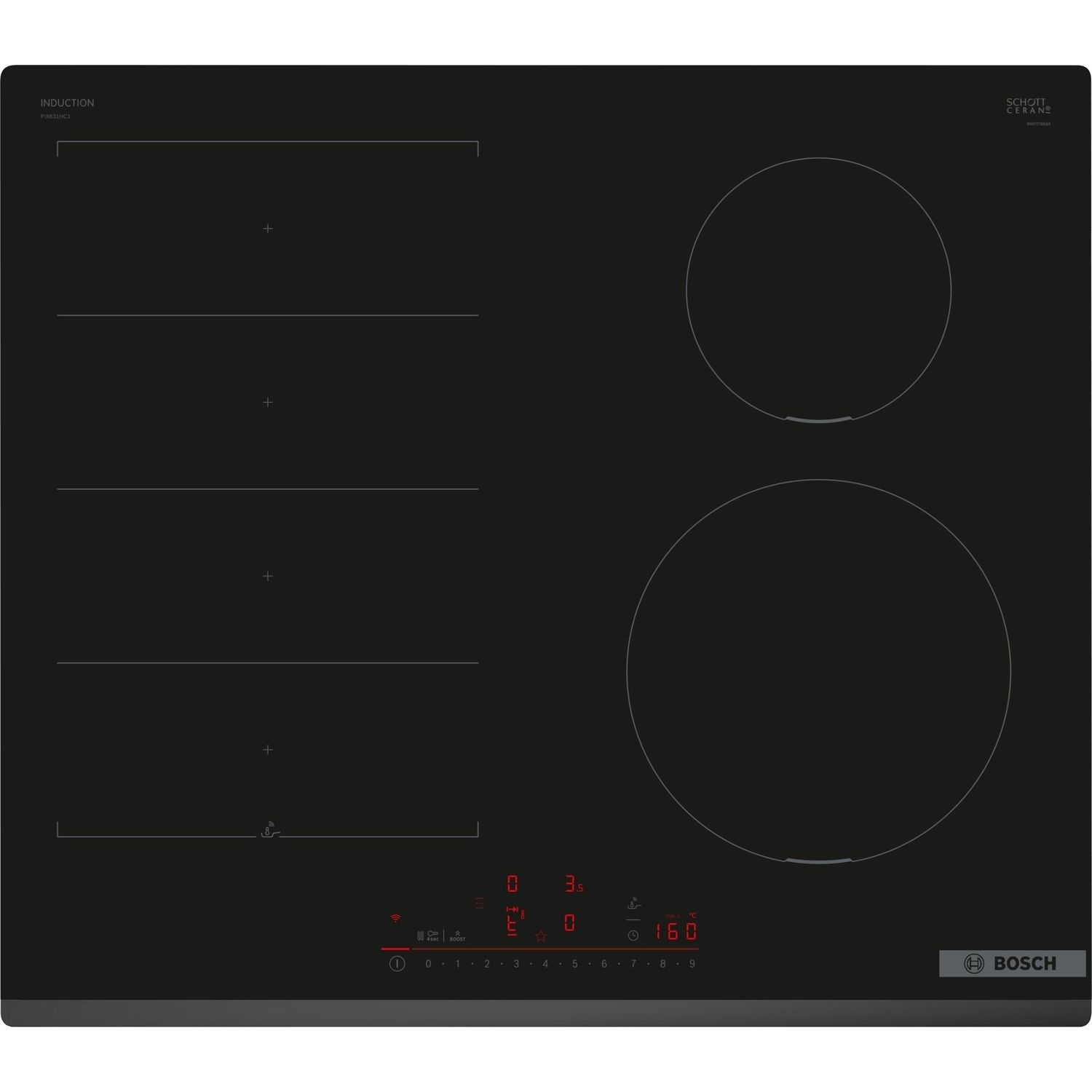 Bosch PIX631HC1E 60cm 4 Zone Induction Hob with FlexInduction