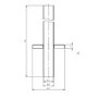 Brushed Bronze Radiator Pipe Covers 300mm