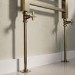 Brushed Brass Radiator Pipe Covers 300mm