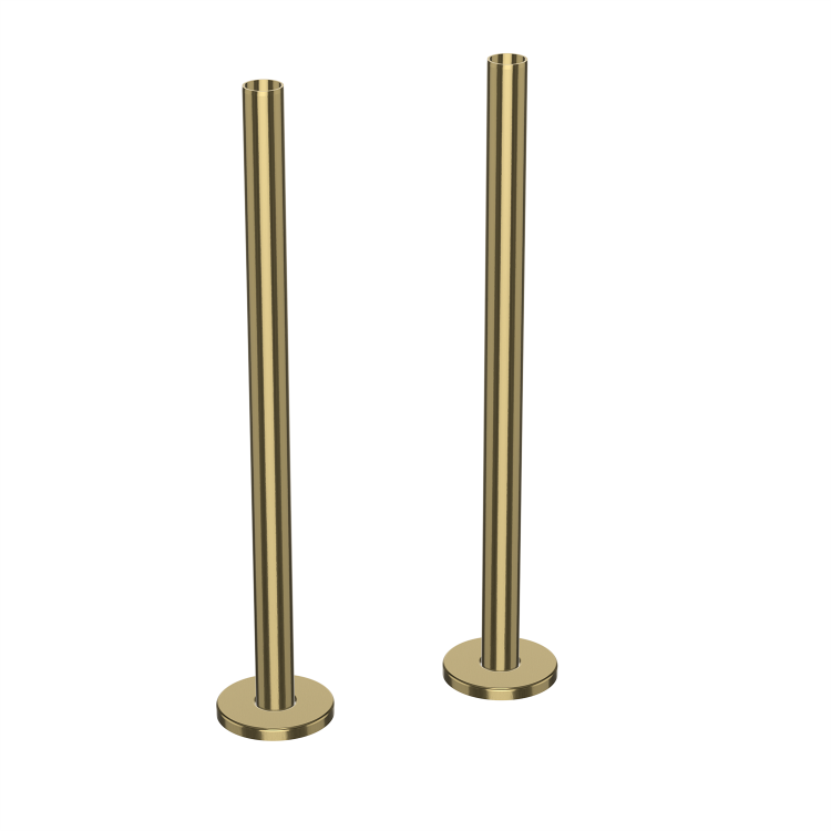 Brushed Brass Radiator Pipe Covers 300mm
