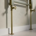 PKBB300 Brushed Brass Radiator Pipe Covers 300mm