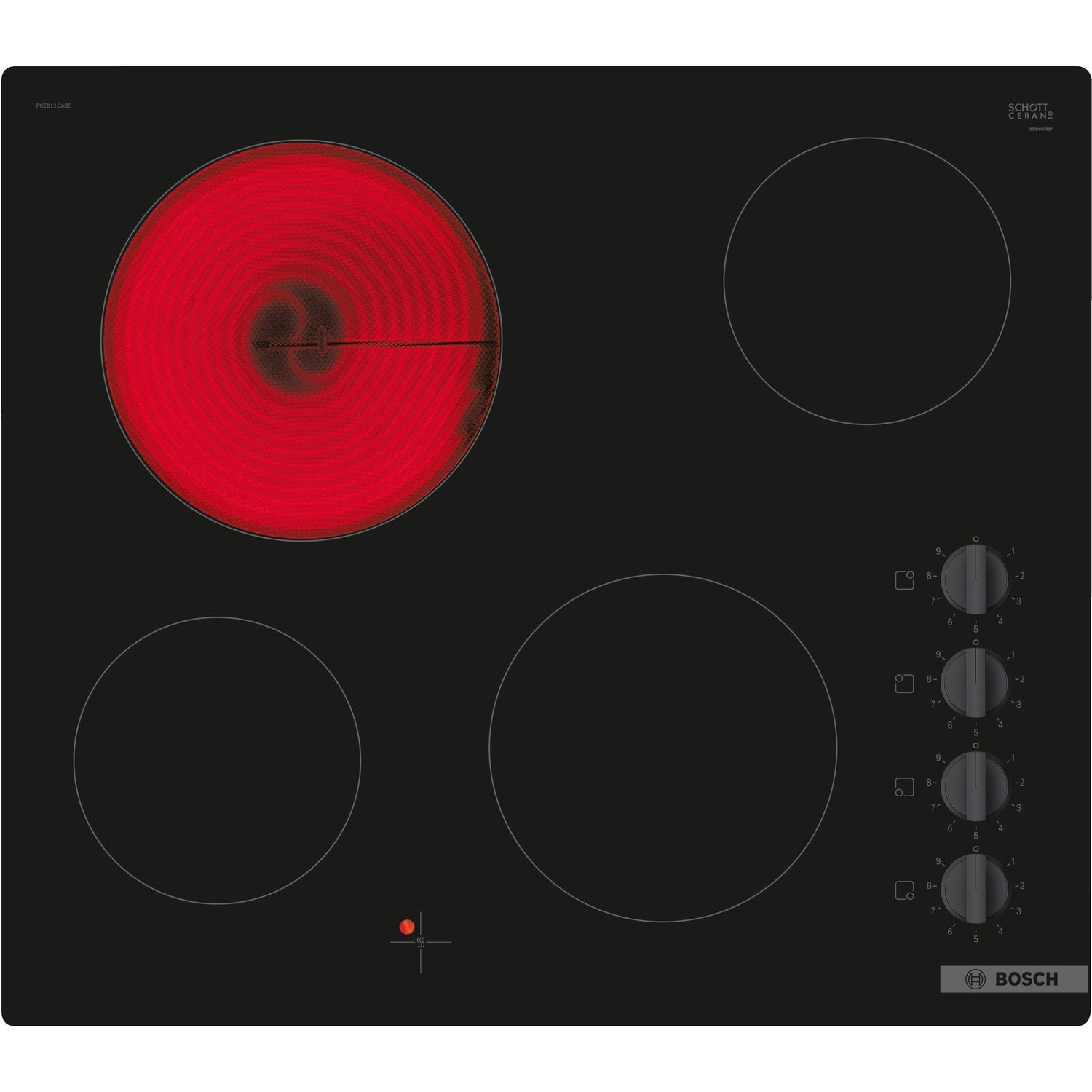 Bosch PKE611CA3E Series 2 60cm 4 Zone Ceramic Hob
