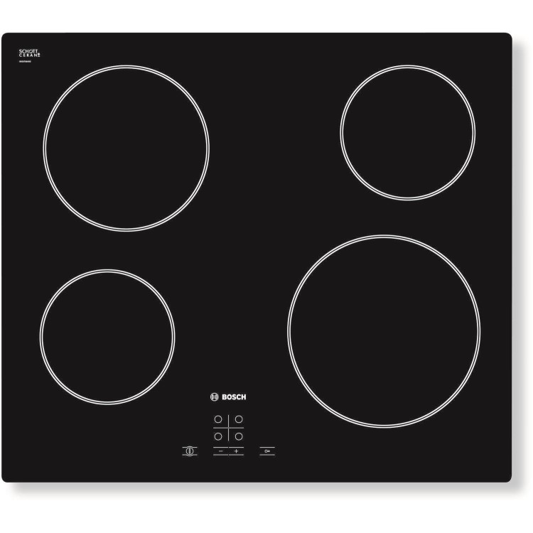 GRADE A2 - Bosch PKE611D17E Serie 4 59cm Touch Control Four Zone Ceramic Hob - Black