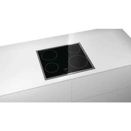 Bosch PKE645B17E Electric 4 Zone Ceramic Hob in Black