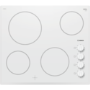 Bosch PKE652CA1E Serie 2 Side Dial Control 56cm Four Zone Ceramic Hob - White Glass
