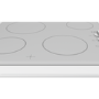 Bosch PKE652CA1E Serie 2 Side Dial Control 56cm Four Zone Ceramic Hob - White Glass
