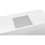 Bosch PKE652CA1E Serie 2 Side Dial Control 56cm Four Zone Ceramic Hob - White Glass