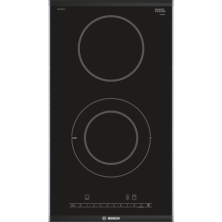 GRADE A1 - Bosch PKF375FP1E Serie 6 2 Zone Ceramic Hob - Black
