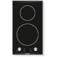 Bosch PKF375V14E Logixx 31cm Two Zone QuickTherm Ceramic Hob with Brushed Steel Trim