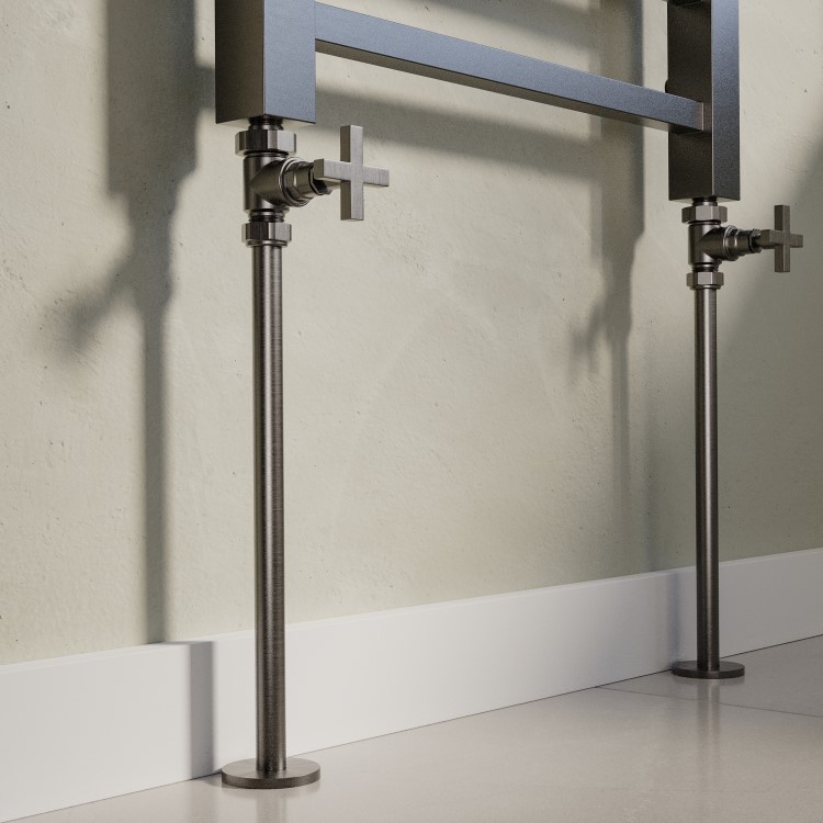 Gunmetal Grey Radiator Pipe Covers 300mm