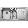 Leisure Sinks PL9852L ProLine Stainless Steel 985x508 1.5 Bowl Left Hand Drainer And KA28SS
