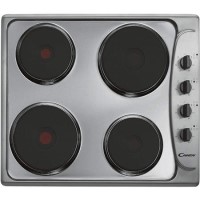 Candy PLE64X 60cm Sealed Plate Electric Hob Stainless Steel