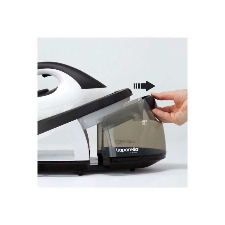GRADE A2 - Polti PLGB0073 Vaporella Steam Generator Iron - Dark Grey And White