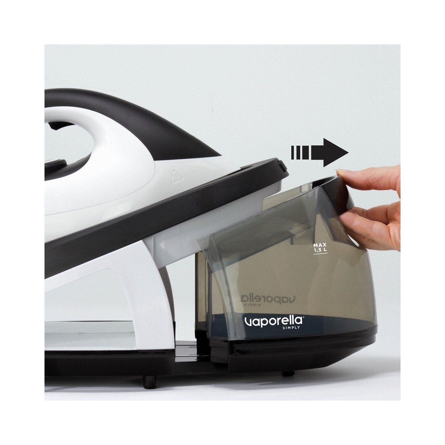 Polti PLGB0074 Vaporella Simply VS10.10 Steam Generator Iron - Dark Grey  And White