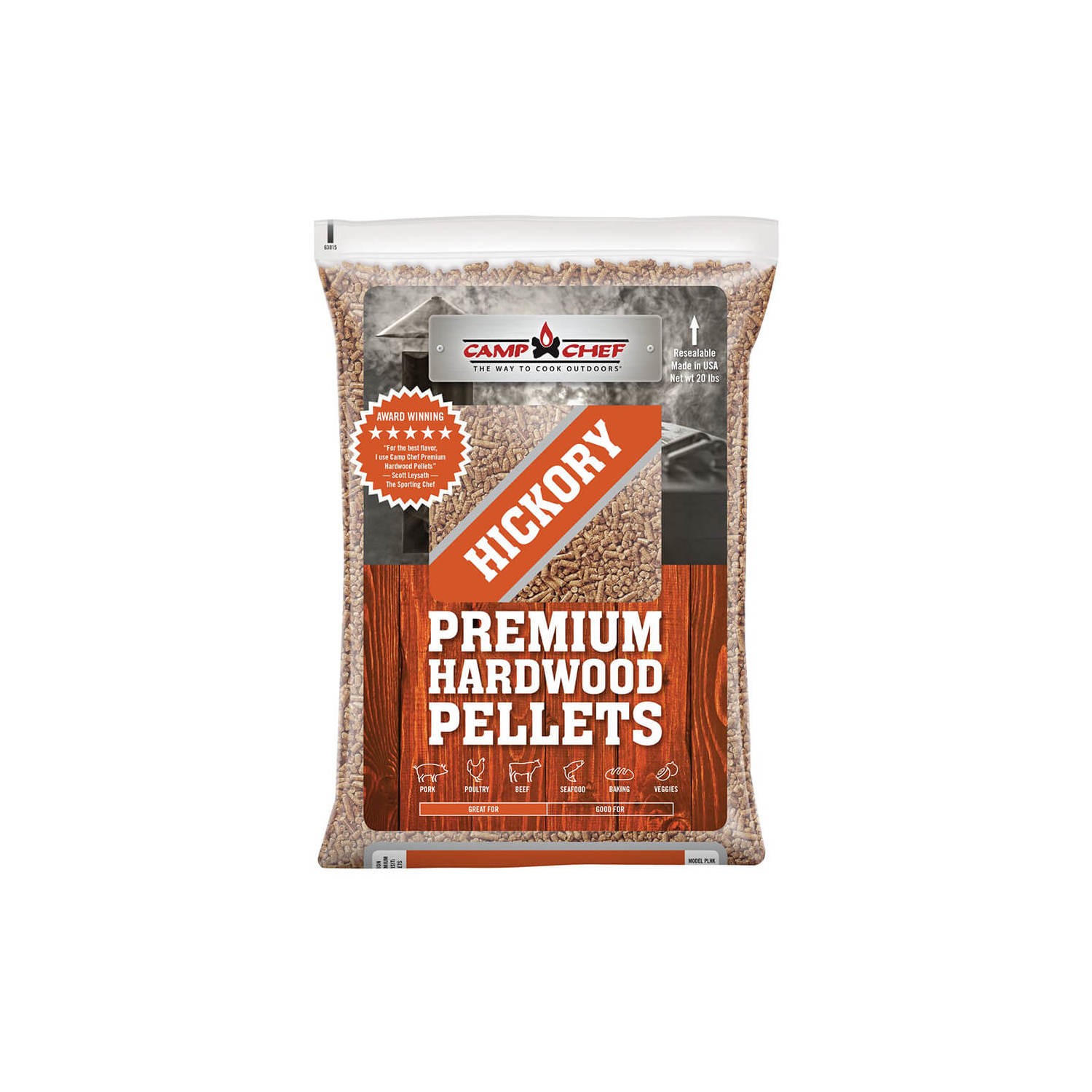 Camp Chef Smoker Wood Pellets Hickory - 9kg