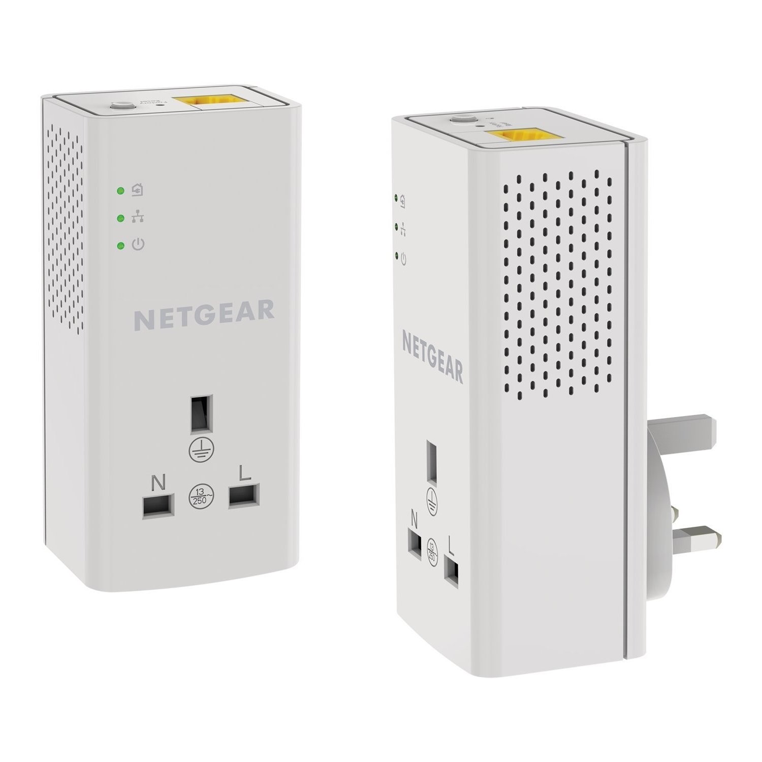 Netgear PLP1000 1000Mbps 1 Port Powerline Adapter - 2 Pack