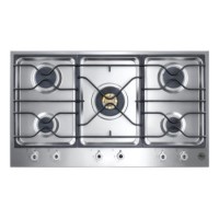 Bertazzoni PM36-5-00-X Design Series 90cm 5 Burner Gas Hob-Stainless Steel