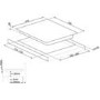 Smeg PM3721WLD 75cm Classic Mixed Fuel Hob 2 Gas Burners 1 Induction Multizone with Straight Edge Gl