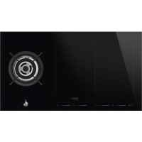 Smeg PM3912WLD 90cm Classic Mixed Fuel Hob - 1 Gas Wok Burner 2 Induction Multizones