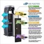 Puremate PM510 Air Purifier with HEPA Ioniser with UV-C and Odor Reduction - Great for large rooms up to 38sqm