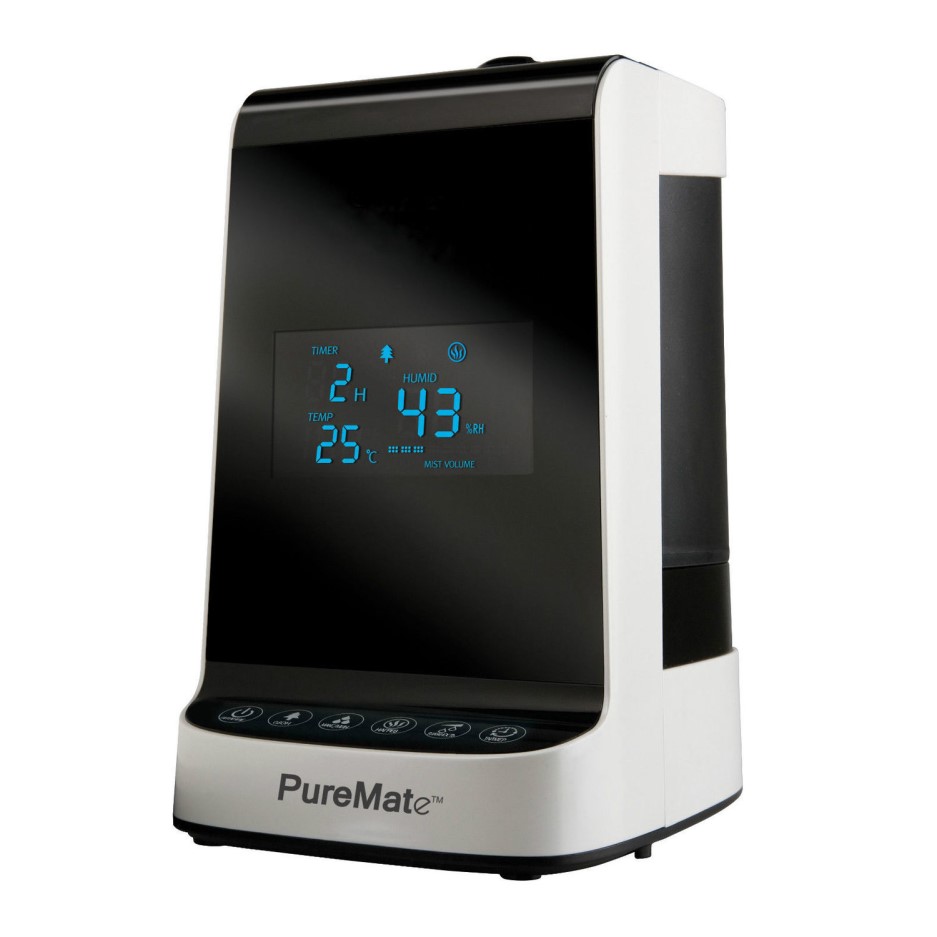 Puremate PM906 Ultrasonic Cool & Warm Mist Humidifier with Ioniser