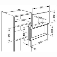Smeg PMO100-2 Linear Integrated Door for Microwave Oven