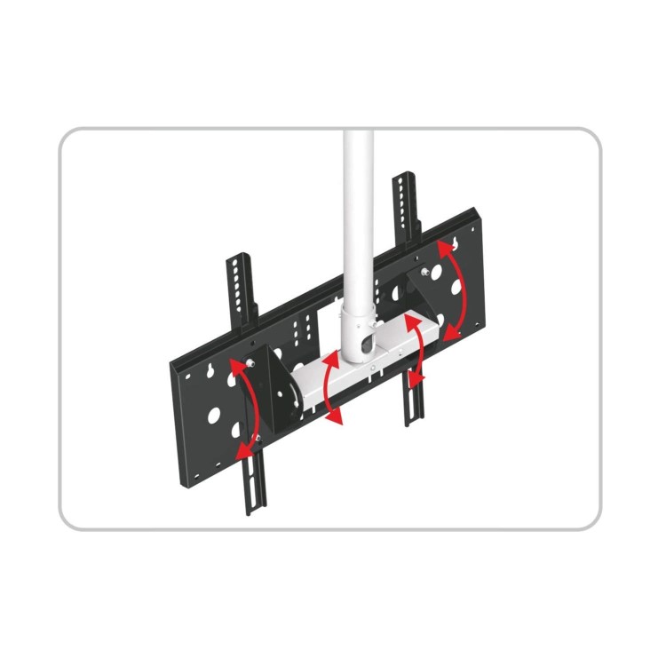 PMV Universal Ceiling Mounted TV Bracket  - Up to 65 Inch