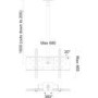 PMV Universal Ceiling Mounted TV Bracket  - Up to 65 Inch